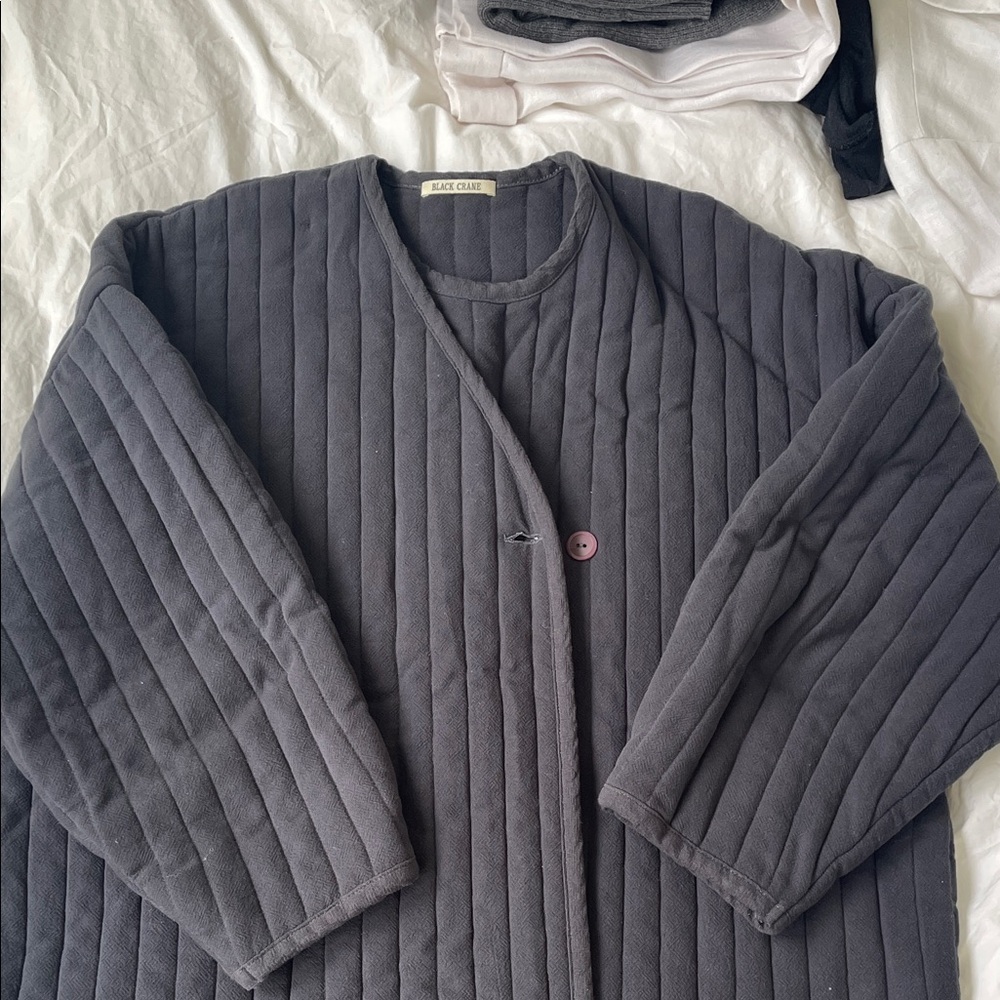 Black Crane quilted jacket